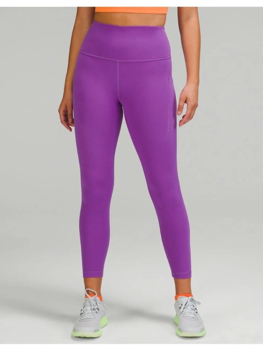 lululemon Magenta Purple Wunder Train High-Rise Tight 25" Size 8